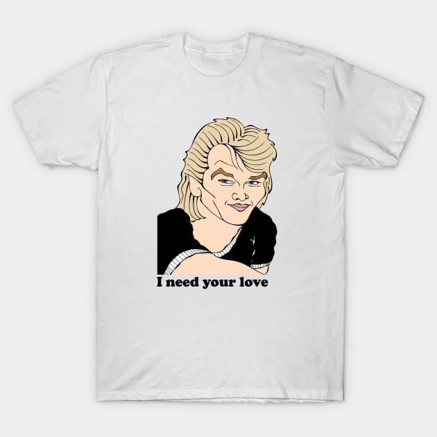 STAR OF DIRTY DANCING AND GHOST T-Shirt by cartoonistguy